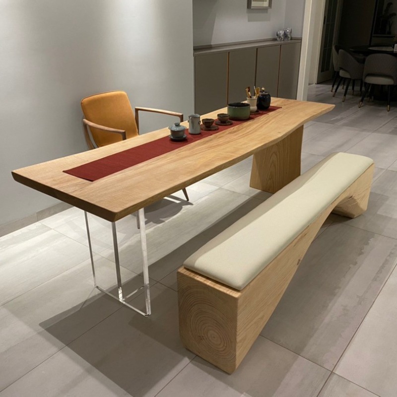 Free Home Office - Nordic Solid Wood Acrylic Floating Table