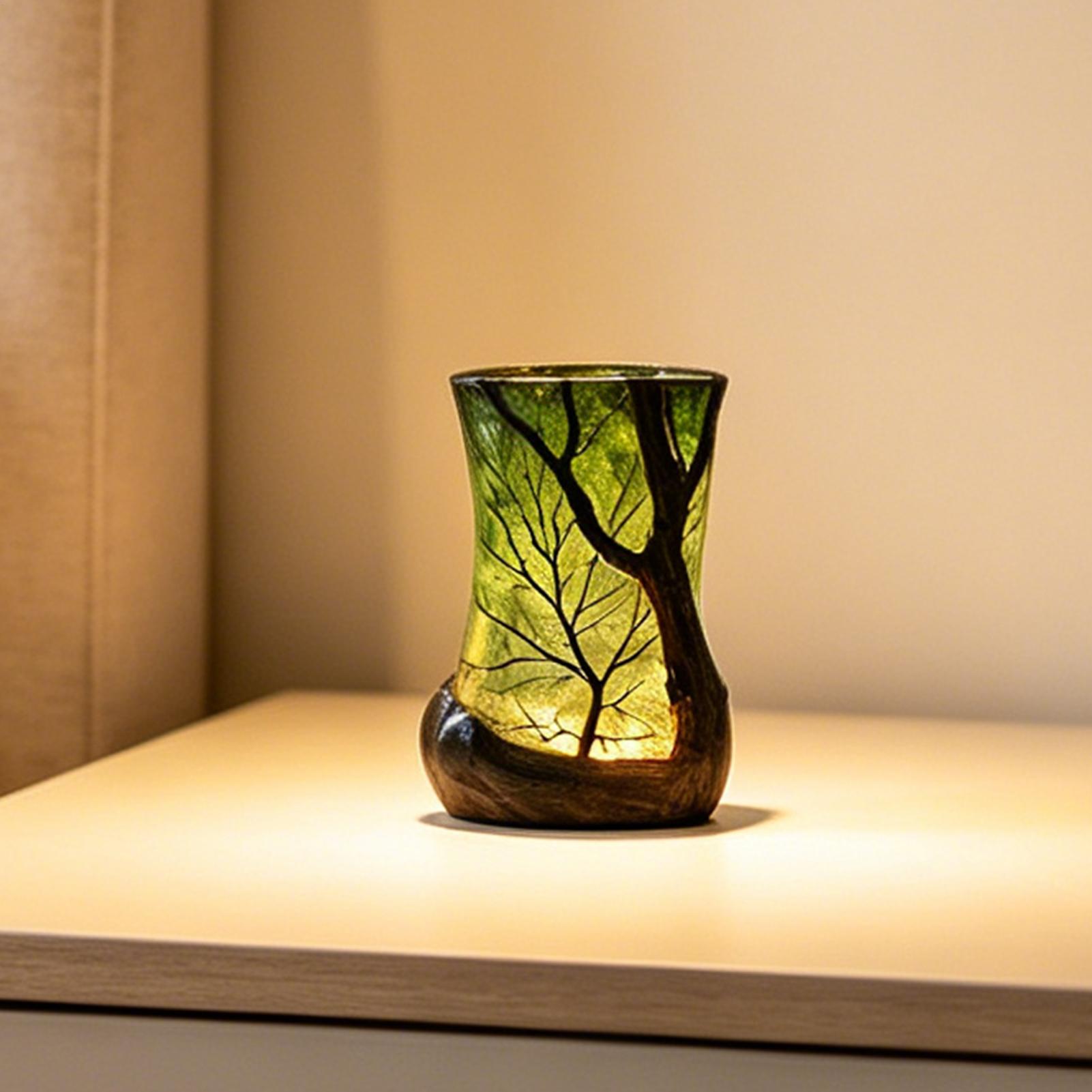Home Office Room - Bedside Table Lamp Forest Nightlight Decorative