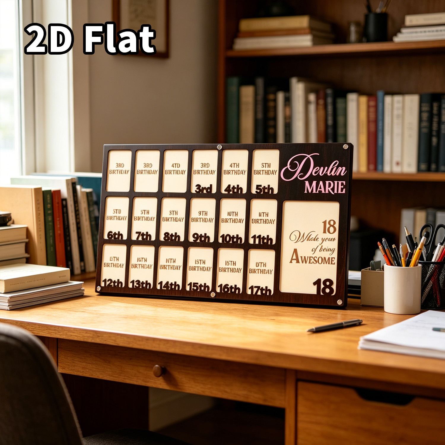 Home Office Photos - 1Pc Custom Grade Photo Frame Wooden