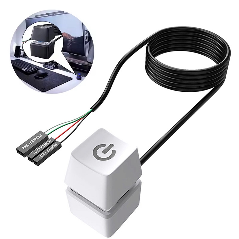 Home Office Programmer - 1.8m LED Push Button Computer Desktop