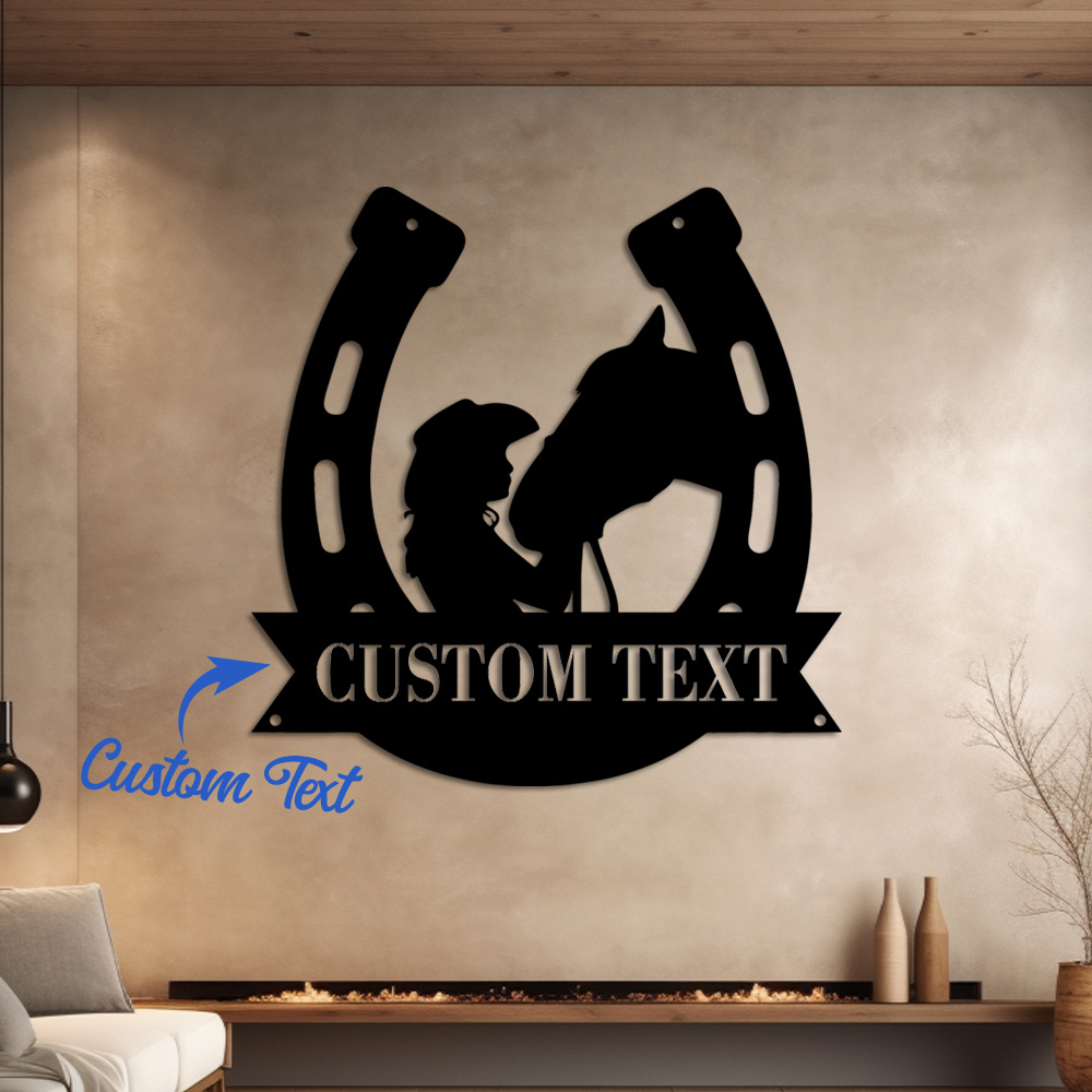 Home Office Room - 1pc Fashion Customized Horseshoe Wall Metal