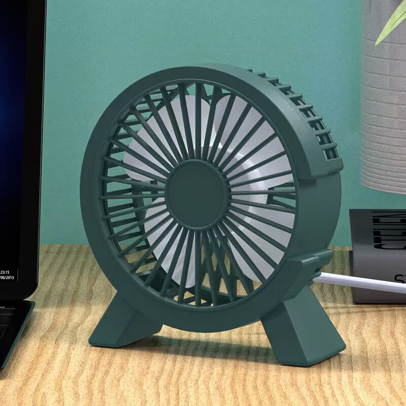 Home Office Programmer - Mini USB Rechargeable Table Fan Portable