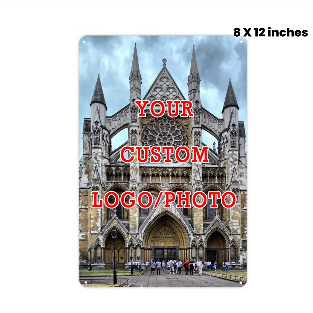 Home Office Photos - Customized Aluminum Metal Sign With Personal