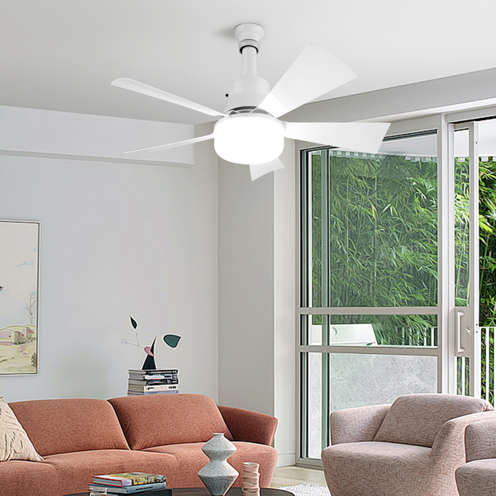 2-in-1 Socket Ceiling Fans Lig - Home Office Room 评论和价格