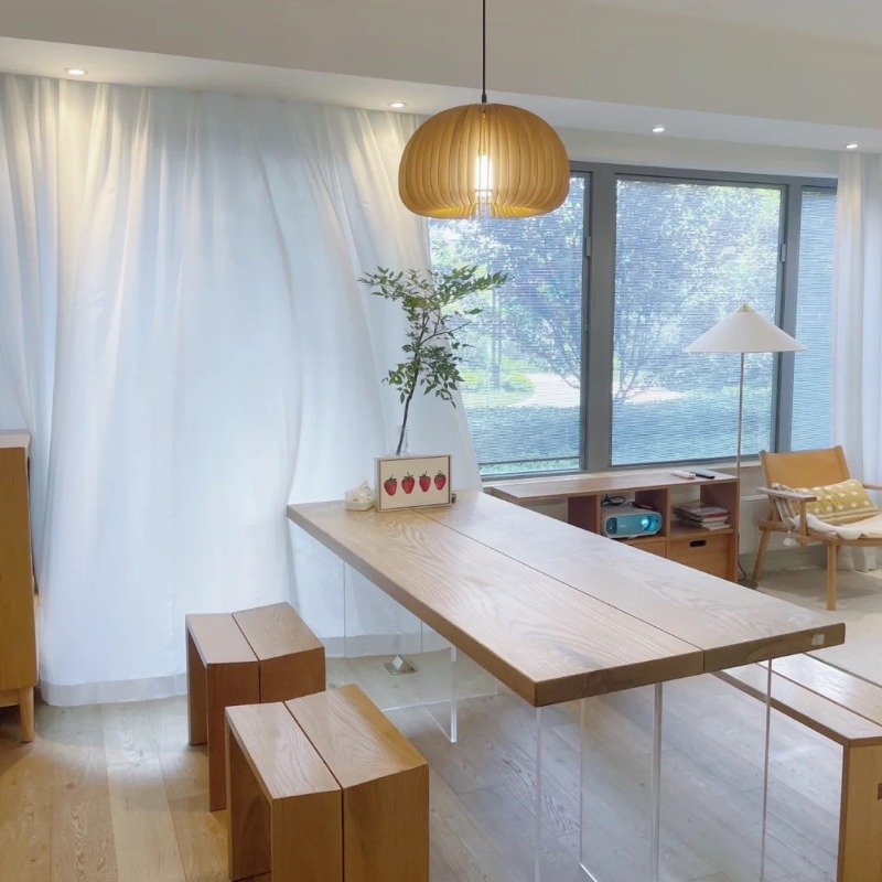 Nordic Solid Wood Acrylic Floa - Free Home Office 评论和价格