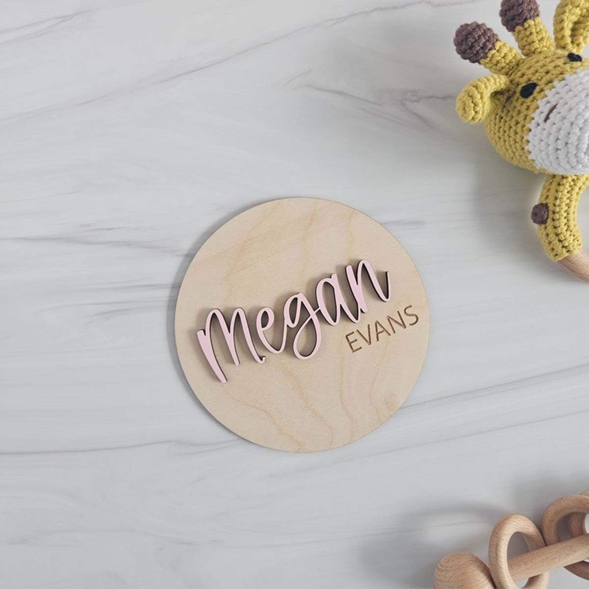 1Pc Custom Wooden Name Plate f - Home Office Room 评论和价格