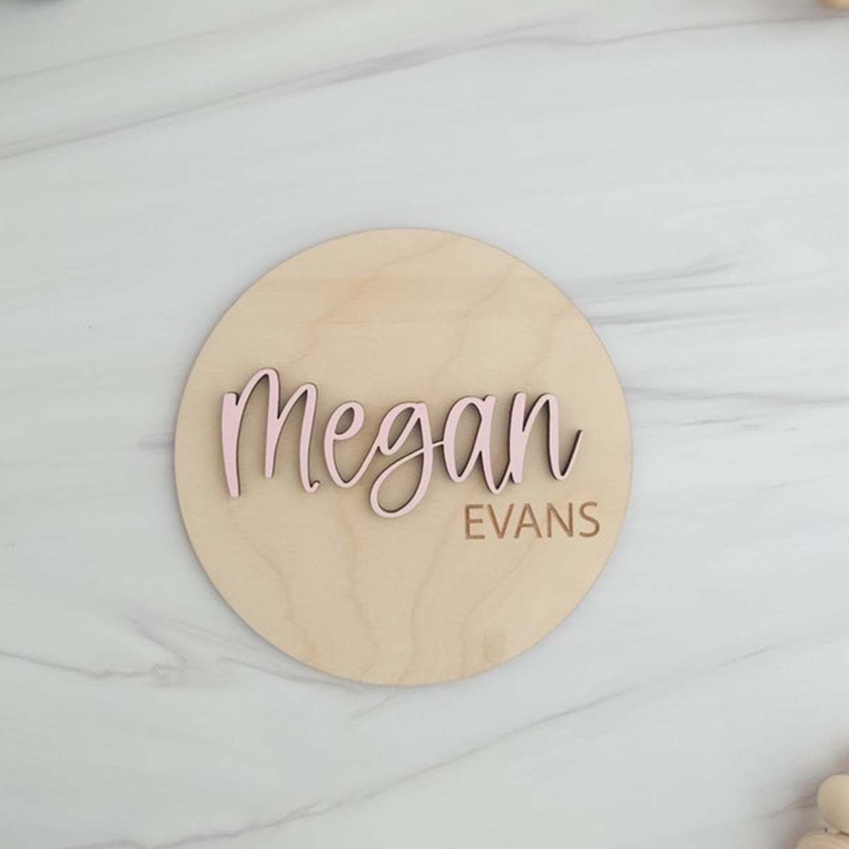 1Pc Custom Wooden Name Plate f - Home Office Room 评论和价格