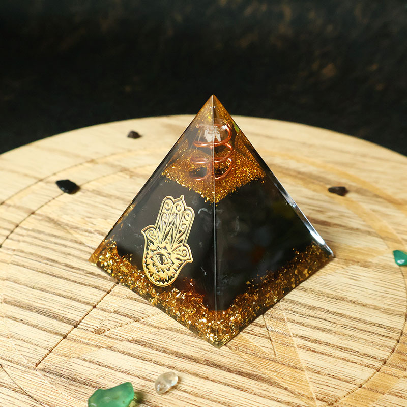Hamsa Hand Resin Crystal Pyram - Free Home Office 评论和价格