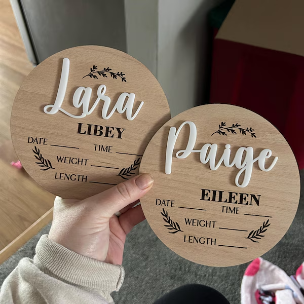1Pc Custom Baby Announcement S - Home Office Room 评论和价格