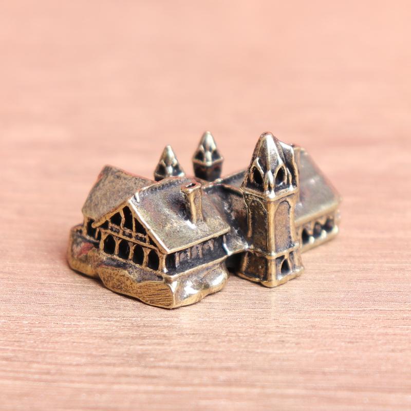 Brass Small House Miniature Fi - Home Office Architecture 评论和价格