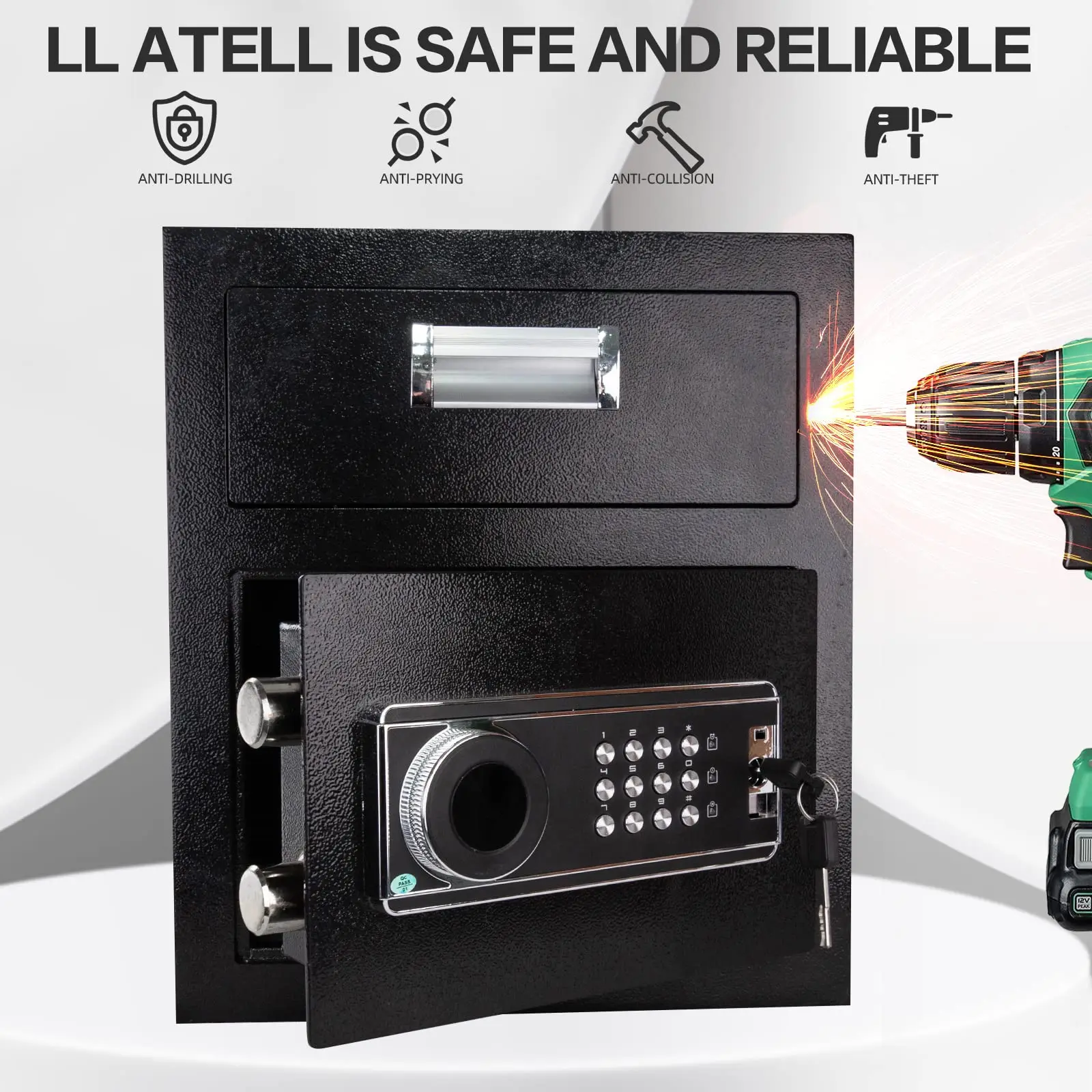 -Security Safe Box with Digita - Home Office Passport 评论和价格