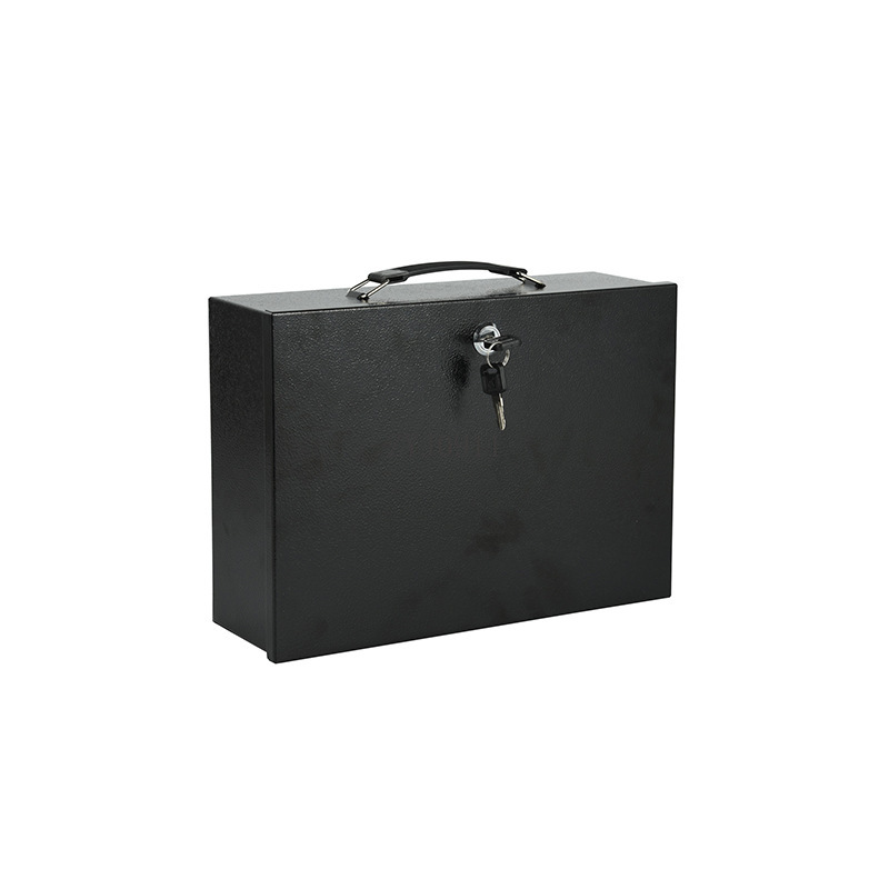 Locked iron box Cash box Docum - Home Office Passport 评论和价格