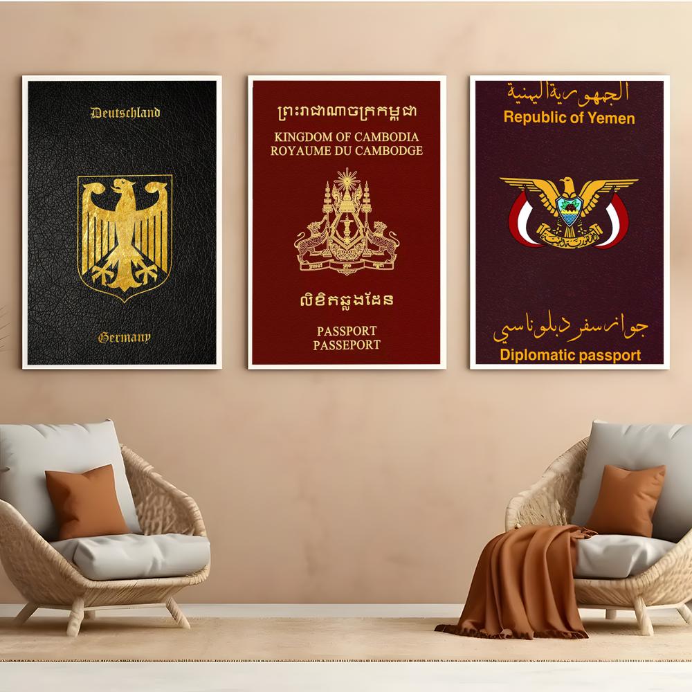Deep Red-background Passports  - Home Office Passport 评论和价格
