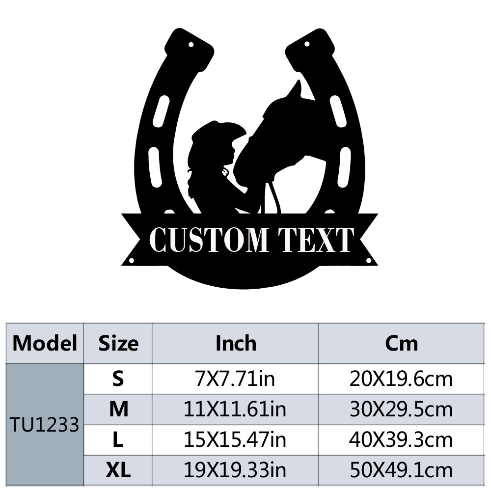 1pc Fashion Customized Horsesh - Home Office Room 评论和价格
