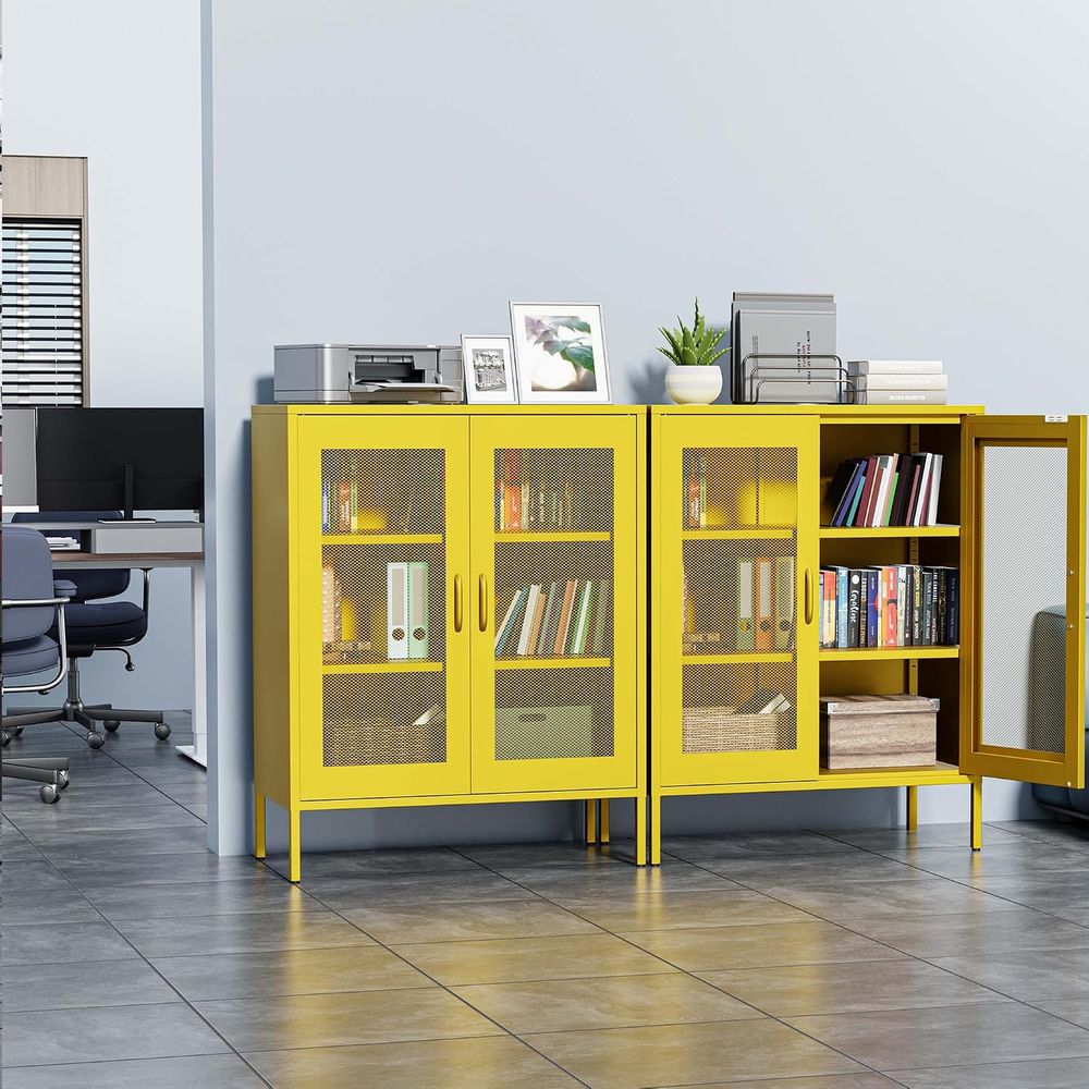 Mesh Metal Storage Cabinet wit - Free Home Office 评论和价格