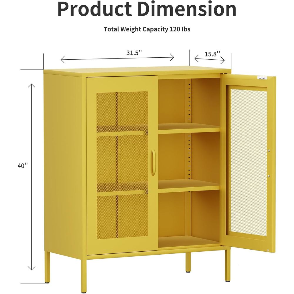 Mesh Metal Storage Cabinet wit - Free Home Office 评论和价格