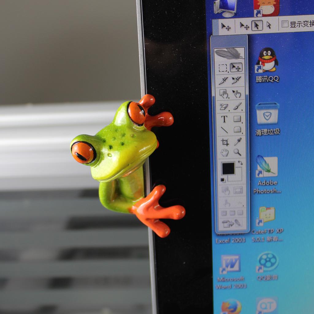 Resin Creative 3D Craft Frog D - Home Office Programmer 评论和价格