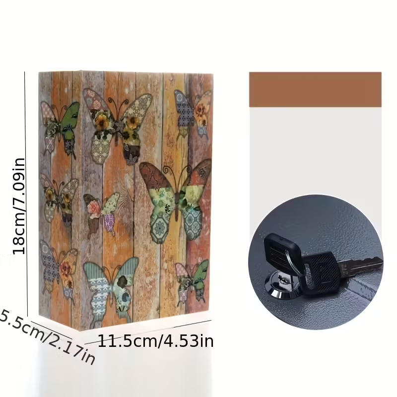 1 Piece, Book Safe with Key Lo - Home Office Passport 评论和价格