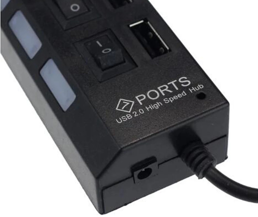7 Port USB 2.0 Hub Splitter Fo - Home Office Programmer 评论和价格